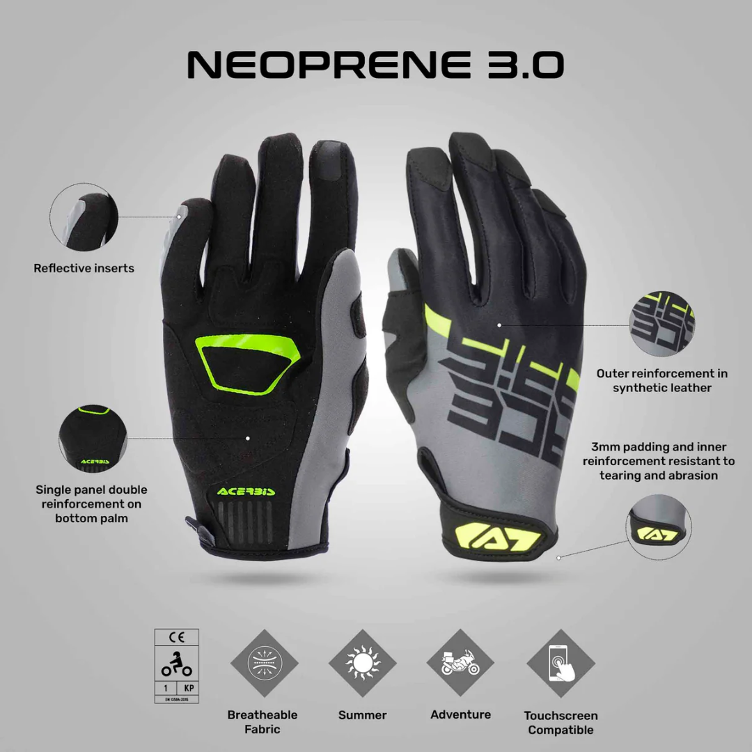 ACERBIS GLOVES CE NEOPRENE 3.0